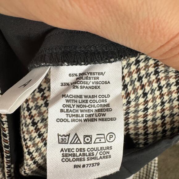 NWT Ann Taylor Houndstooth Wide Leg Trouser - Picture 6 of 6